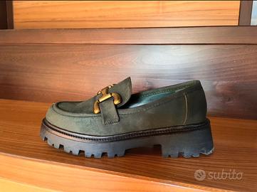 Mocassino Primadonna verde bosco