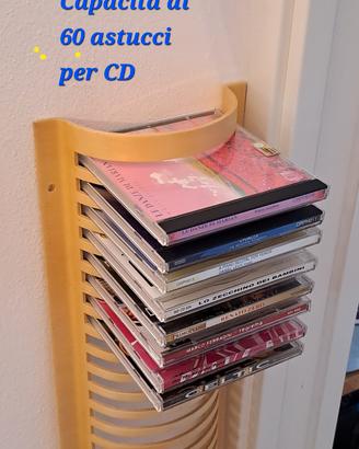 Porta CD da Parete in Legno di betulla ( 60 posti)