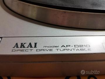 GIRADISCHI VINTAGE AKAI DP 210 TRAZIONE DIRETTA