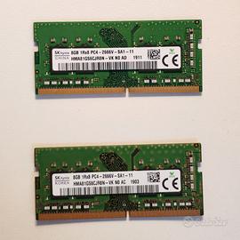 2x8GB Ram SK Hynix DDR4 PC4-2666V Sodimm (16GB)