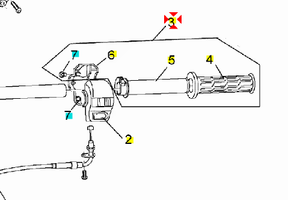 -Comando gas cmpl Aprilia Rally 50 L.C. AP8218232