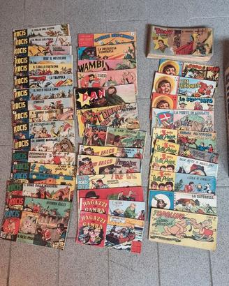 Raro Lotto Fumetti Strisce d'Epoca anni 40/50/60