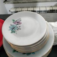 Servizio piatti porcellana, bordato oro