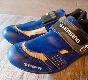 Scarpe bici Shimano SPD-R blu
