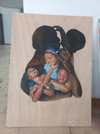 Quadro 52x70 cm Legno