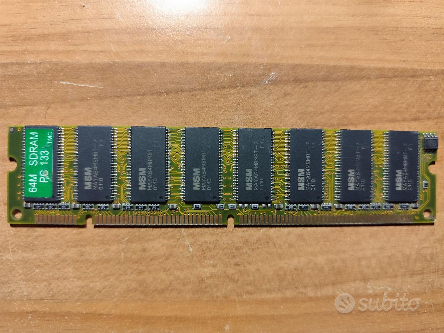 RAM 64mb PC133 Tmc/Msm SDRAM vintage Pc Retrocomp - Informatica In ...