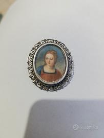 spilla in argento 800 primi anni 900