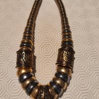 girocollo metallo  colore argento e oro