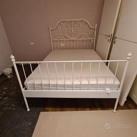  letto francese in ferro battuto + materasso