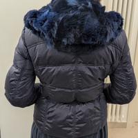 Giubbino inver donna blu piuma d'oca GeoSpirit tgM