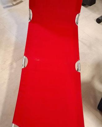 sdraio rosso lettino