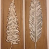 coppia quadri in legno 