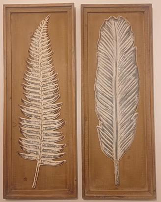 coppia quadri in legno 