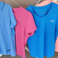 4 maglie maniche corte running Kalenji