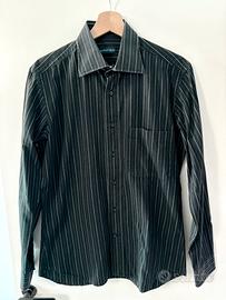 Camicia nera gessata a righe Almost Blue