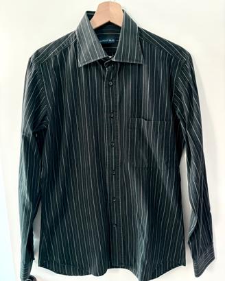 Camicia nera gessata a righe Almost Blue