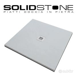 Piatto doccia pietra H 2,8cm Bianco Quadrato