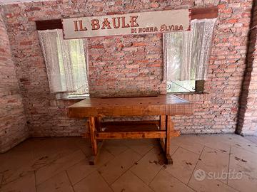 Banco Falegname restaurato 160x65xh88 cm