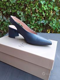 Sandali décolleté blu donna