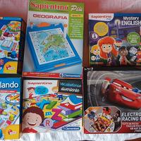 Kit giochi educativi Clementoni/Lisciani