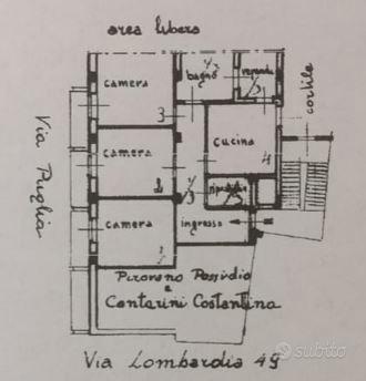 Trilocale via Lombardia angolo Via Puglie