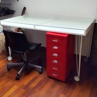 Set scrivania, poltroncina e cassettiera