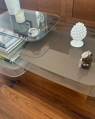 Tavolino in cristallo Fiam