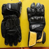 Giubbotto e guanti Moto in Pelle e giacca cordura
