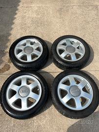 4 gomme invernali 195/55 R15 con cerchi Audi