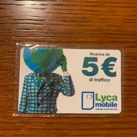 Ricarica Lycamobile da 5 euro