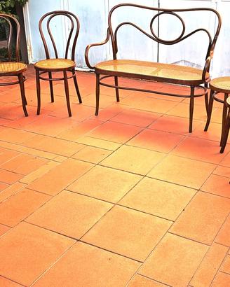 8 SEDIE DIVANETTO DIVANO EISSLER SOHNE WIEN THONET