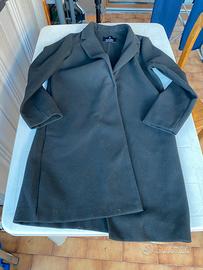 Cappotto donna nero 1 bottone