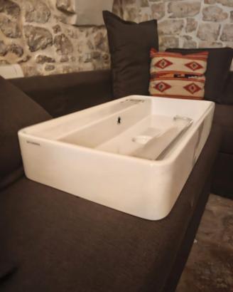 Lavabo d'appoggio Flaminia Miniwash 75 bianco con