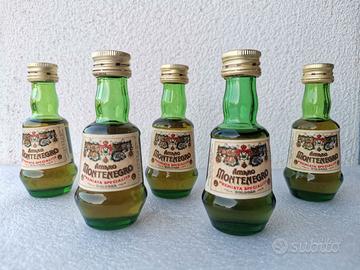 Mini bottiglie mignon amaro Montenegro 5 pezzi 