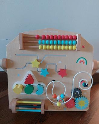 Pannello sensoriale Montessori legno 