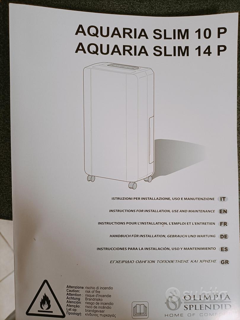 AQUARIA SLIM 14 P  Aquaria Slim 14 P è il deumidificatore più