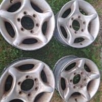 N°4 Cerchi in lega 7×15 ET 8 Mitsubishi Pajero

