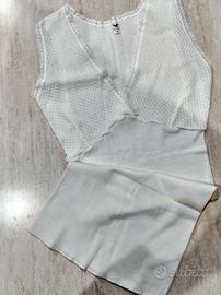 Canottiera intima donna bianca taglia 8