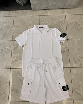 Completo Stone Island Bianco
