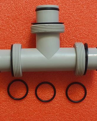 raccordo 2" a T tre vie piscina Intex clorinatore