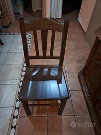 sedie legno massiccio