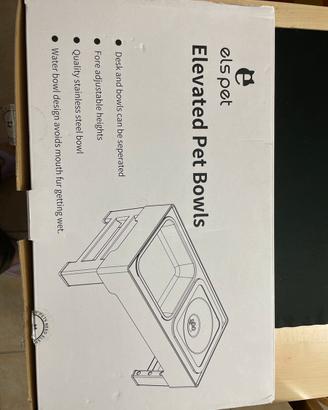 CIOTOLA PER CANI RIALZATA nera dura regolabile