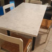 Tavolo modulare 110 -> 150cm x 85 con sedie