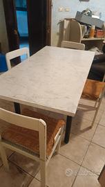 Tavolo modulare 110 -> 150cm x 85 con sedie