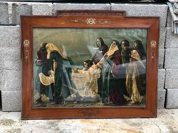 Quadro antico completo di cornice