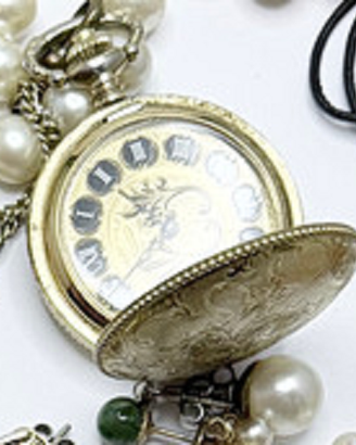 orologio vintage da taschino con catenina