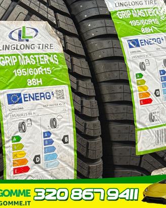 Gomme 195/60/15 LINGLONG 4 Stagioni