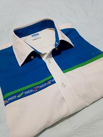 Camicia Sparco bianca/blu - Taglia L