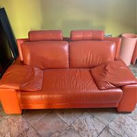 divano vera pelle 3 posti