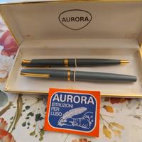 Coppia penne vintage Aurora